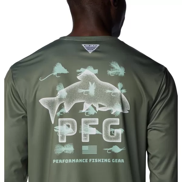 imageColumbia Mens Terminal Tackle PFG Bait Jumper Long SleeveCypressNew Mint Bait Jumper Fresh
