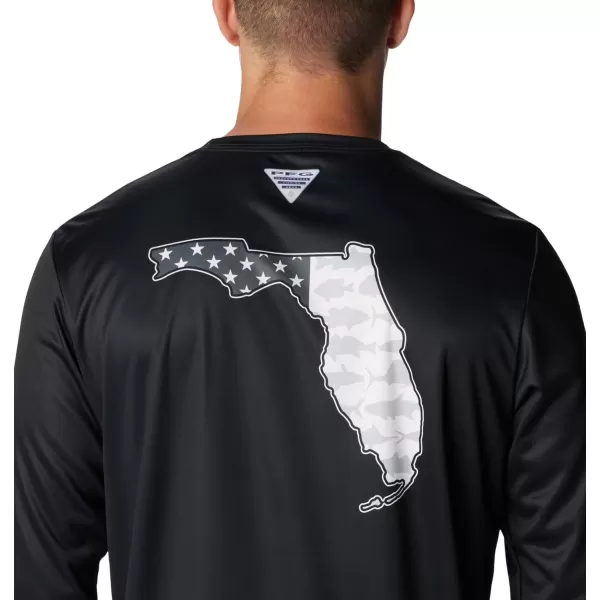 imageColumbia Mens Terminal Tackle PFG Statetriot Long SleeveBlackGraphite Fl