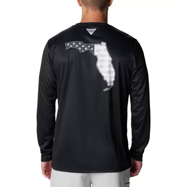 imageColumbia Mens Terminal Tackle PFG Statetriot Long SleeveBlackGraphite Fl