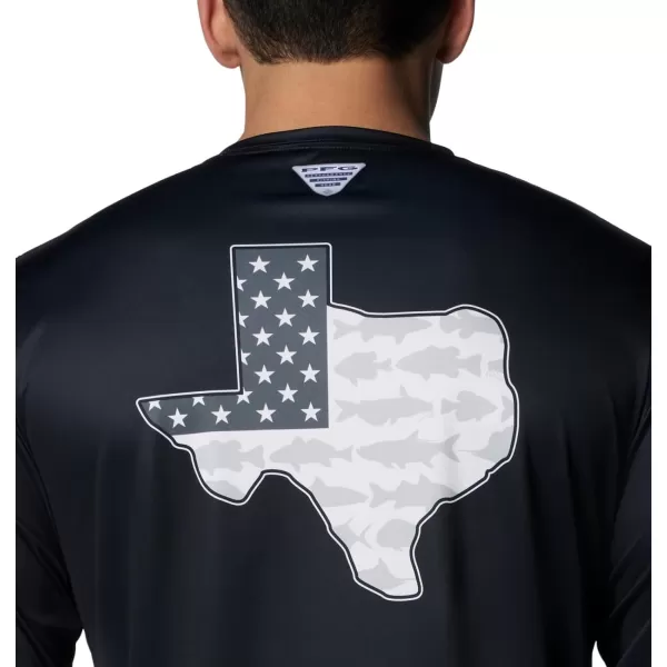imageColumbia Mens Terminal Tackle PFG Statetriot Long SleeveBlackGraphite Tx