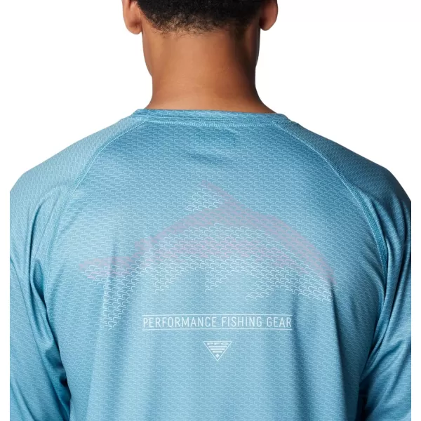 imageColumbia Mens Terminal Tackle PFG Super Fade Long SleeveCanyon BlueFish Hooks Super Fade