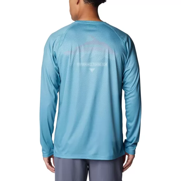 imageColumbia Mens Terminal Tackle PFG Super Fade Long SleeveCanyon BlueFish Hooks Super Fade