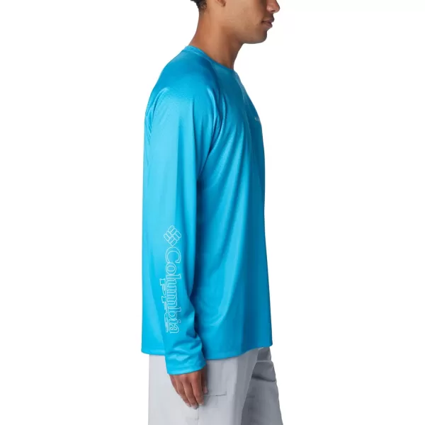 imageColumbia Mens Terminal Tackle PFG Super Fade Long SleeveOcean BlueFish Hooks Super Fade