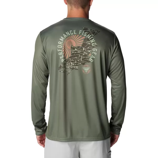imageColumbia Mens Terminal Tackle PFG Tarpon Rise Long SleeveCypressTrout PrintAnadromous