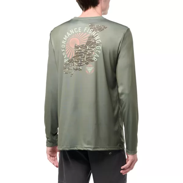 imageColumbia Mens Terminal Tackle PFG Tarpon Rise Long SleeveCypressTrout PrintAnadromous