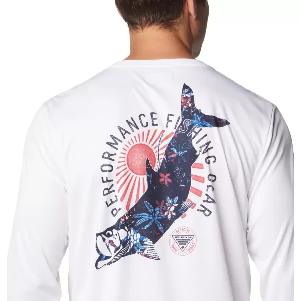 imageColumbia Mens Terminal Tackle PFG Tarpon Rise Long SleeveWhiteTarpon PrintPalmeria