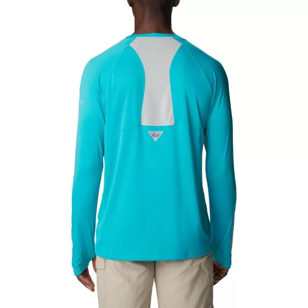 imageColumbia Mens Terminal Tackle Vent Long SleeveTurquoise  Cool Grey