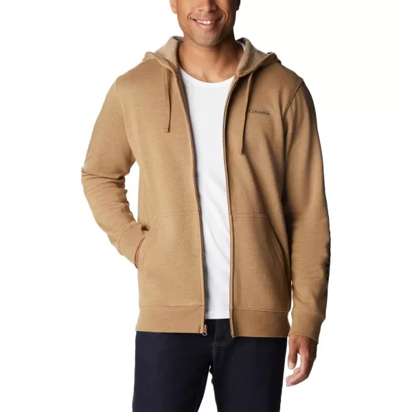 imageColumbia Mens Trek Full Zip HoodieDelta HeatherCsc Sleeve Logo