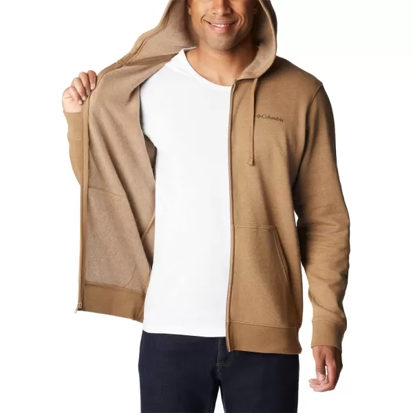 imageColumbia Mens Trek Full Zip HoodieDelta HeatherCsc Sleeve Logo