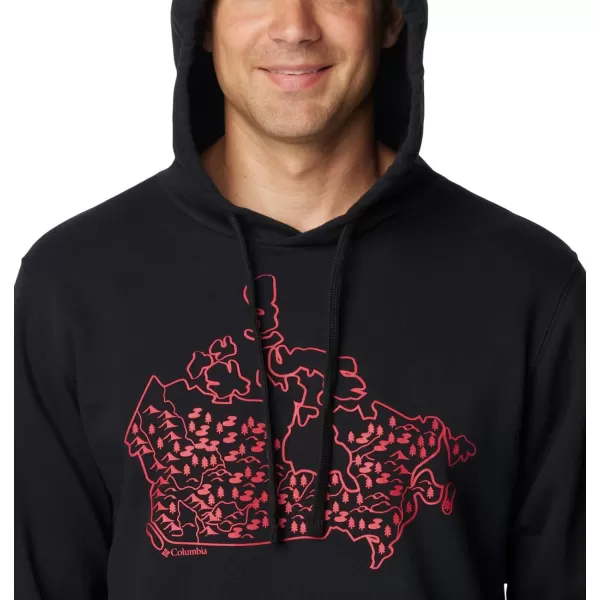 imageColumbia Mens Trek Graphic HoodieBlackCanada Treescape