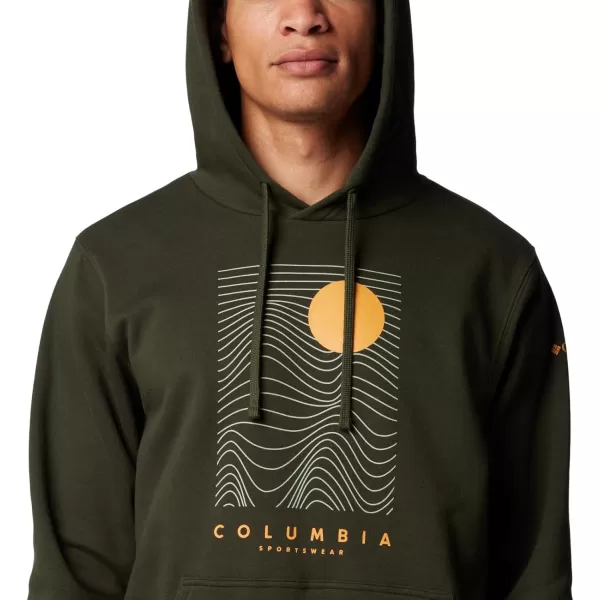 imageColumbia Mens Trek Graphic HoodieGreenscapeLinear Drifts