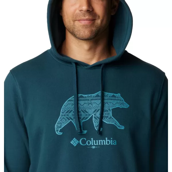 imageColumbia Mens Trek Graphic HoodieNight Wave  Bearly Checkered Peaks Grx