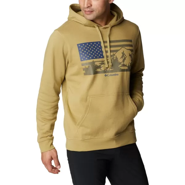 imageColumbia Mens Trek Graphic HoodieSavoryUs Hood Flag