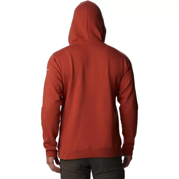 imageColumbia Mens Trek Graphic HoodieWarp Red  Bearly Checkered Peaks Graphic