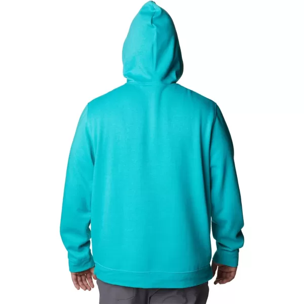 imageColumbia Mens Trek HoodieBright Aqua HeatherCsc Sleeve Logo