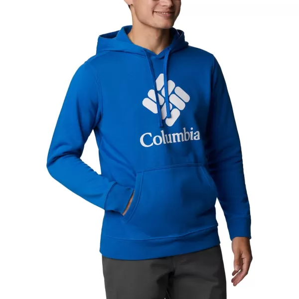 imageColumbia Mens Trek HoodieBright IndigoCsc Stacked Graphic