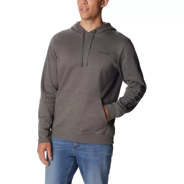 imageColumbia Mens Trek HoodieCharcoal HeatherCsc Sleeve Logo