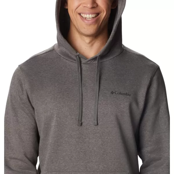 imageColumbia Mens Trek HoodieCharcoal HeatherCsc Sleeve Logo