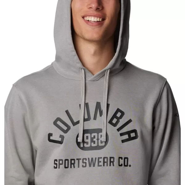 imageColumbia Mens Trek HoodieColm Grey Heather  College Life Graphic