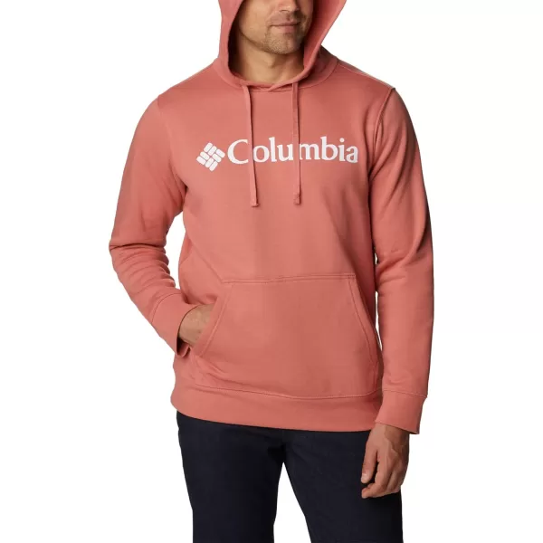 imageColumbia Mens Trek HoodieDark CoralCsc Stacked Logo