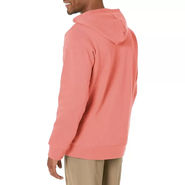 imageColumbia Mens Trek HoodieDark CoralCsc Stacked Logo