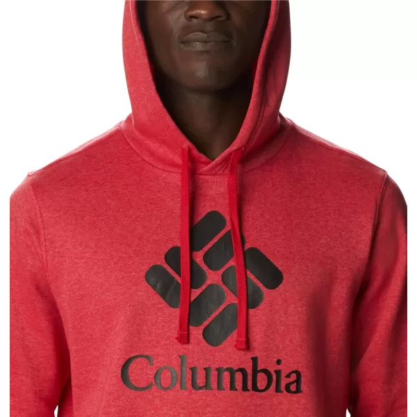 imageColumbia Mens Trek HoodieMountain Red HeatherCsc Stacked Logo