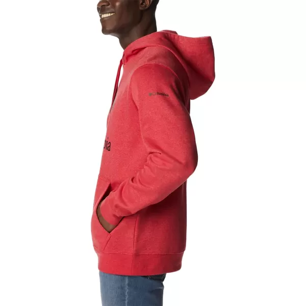 imageColumbia Mens Trek HoodieMountain Red HeatherCsc Stacked Logo