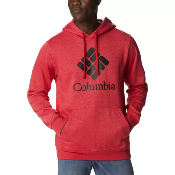 imageColumbia Mens Trek HoodieMountain Red HeatherCsc Stacked Logo