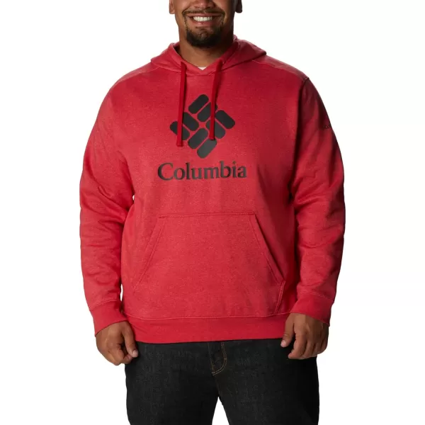 imageColumbia Mens Trek HoodieMountain Red HeatherCsc Stacked Logo