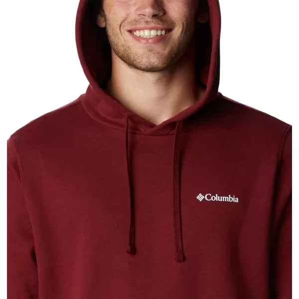 imageColumbia Mens Trek HoodieRed JasperCsc Sleeve Logo