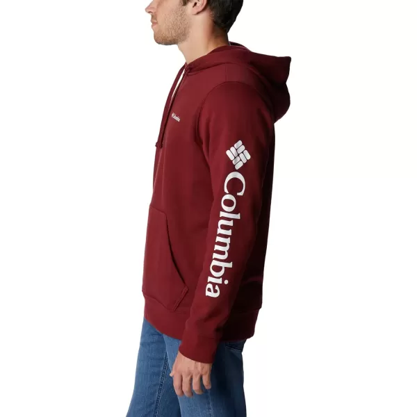 imageColumbia Mens Trek HoodieRed JasperCsc Sleeve Logo