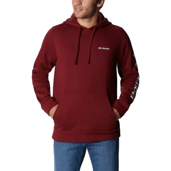 imageColumbia Mens Trek HoodieRed JasperCsc Sleeve Logo