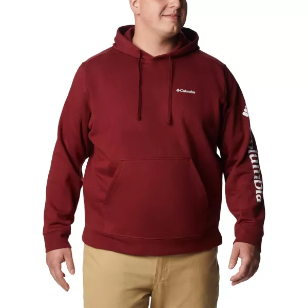 imageColumbia Mens Trek HoodieRed JasperCsc Sleeve Logo