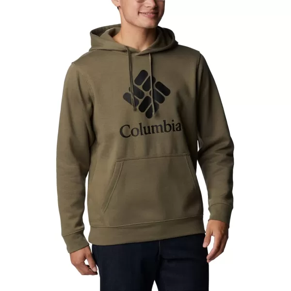 imageColumbia Mens Trek HoodieStone GreenCsc Stacked Graphic