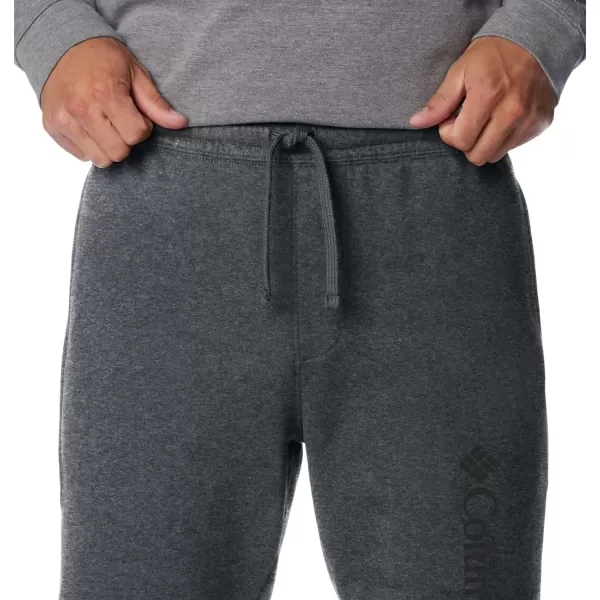 imageColumbia Mens Trek ShortCharcoal HeatherBlack Vertical Logo
