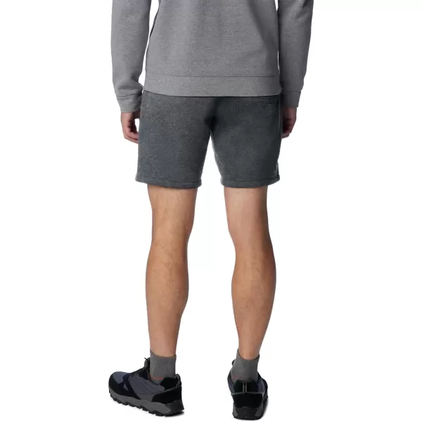 imageColumbia Mens Trek ShortCharcoal HeatherBlack Vertical Logo