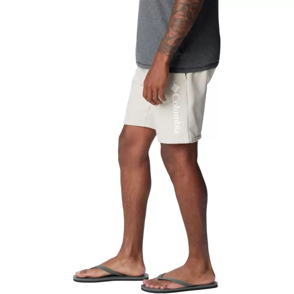 imageColumbia Mens Trek ShortDark StoneWhite Vertical Logo