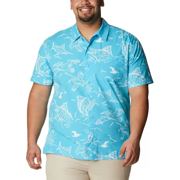 imageColumbia Mens Trollers Best Short Sleeve ShirtAtoll Mighty Marlins Print