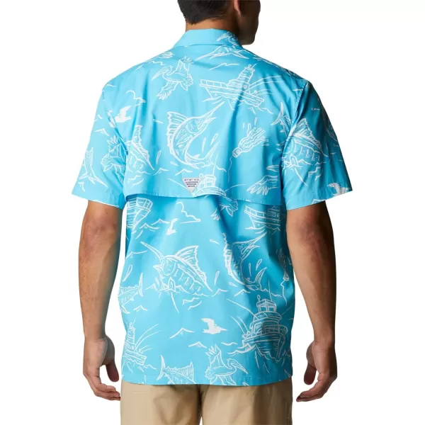imageColumbia Mens Trollers Best Short Sleeve ShirtAtoll Mighty Marlins Print
