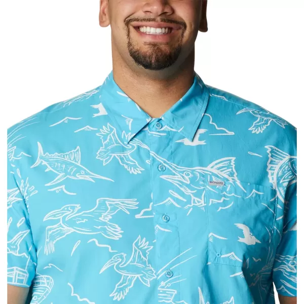 imageColumbia Mens Trollers Best Short Sleeve ShirtAtoll Mighty Marlins Print