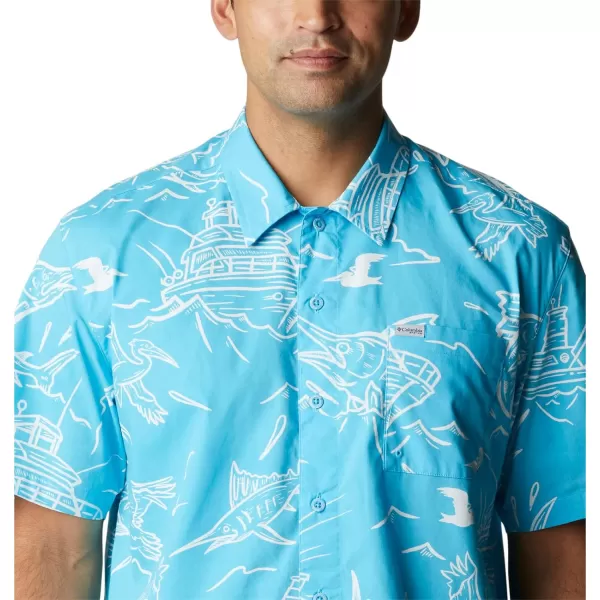 imageColumbia Mens Trollers Best Short Sleeve ShirtAtoll Mighty Marlins Print