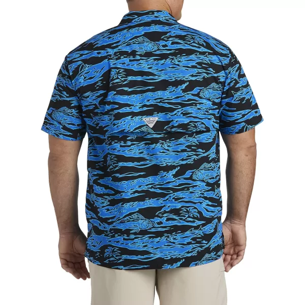 imageColumbia Mens Trollers Best Short Sleeve ShirtBlack Rough Waves Print