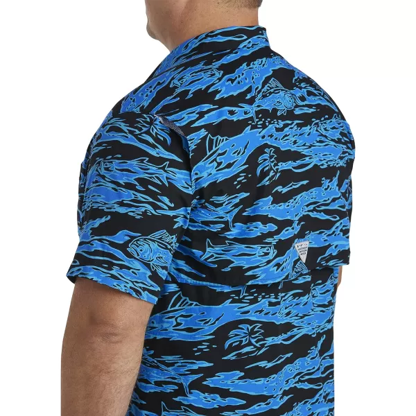 imageColumbia Mens Trollers Best Short Sleeve ShirtBlack Rough Waves Print