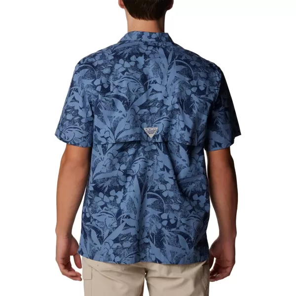imageColumbia Mens Trollers Best Short Sleeve ShirtBluestone Basstyle Print