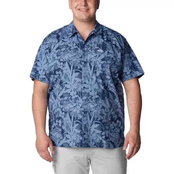 imageColumbia Mens Trollers Best Short Sleeve ShirtBluestone Basstyle Print