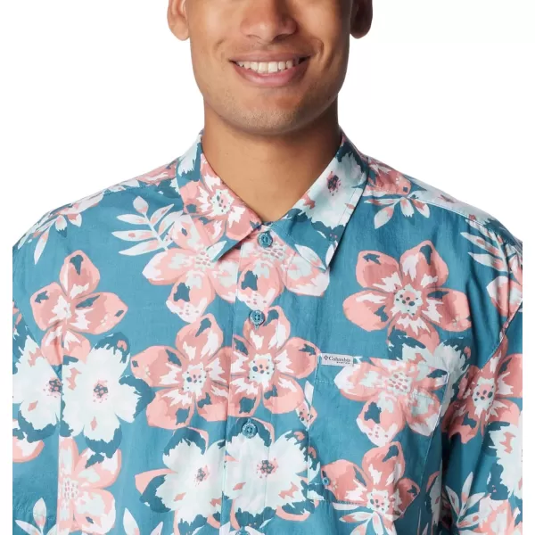 imageColumbia Mens Trollers Best Short Sleeve ShirtCanyon BlueBotanicraze