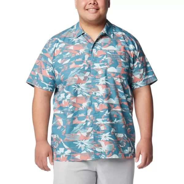 imageColumbia Mens Trollers Best Short Sleeve ShirtCanyon BlueFullcast