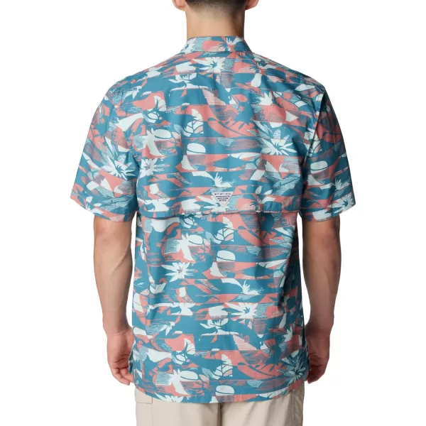 imageColumbia Mens Trollers Best Short Sleeve ShirtCanyon BlueFullcast