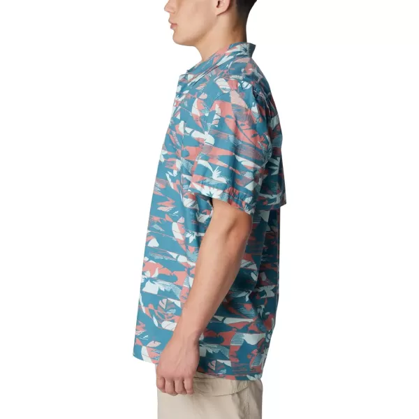 imageColumbia Mens Trollers Best Short Sleeve ShirtCanyon BlueFullcast