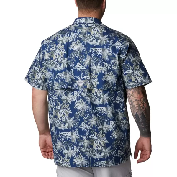 imageColumbia Mens Trollers Best Short Sleeve ShirtCarbon Festive Fishin Print